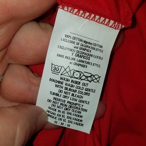 NWT Los Angeles Angels Women's Red V-neck Tee Size Medium Majestic MLB Baseball - Picture 9 of 9